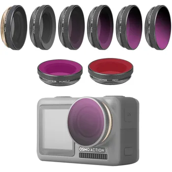 

Camera Filter CPL UV ND 4 8 16 32 Neutral Density With Polarizing Diving Filters Set For DJI Osmo Action Sport Camera Accessory