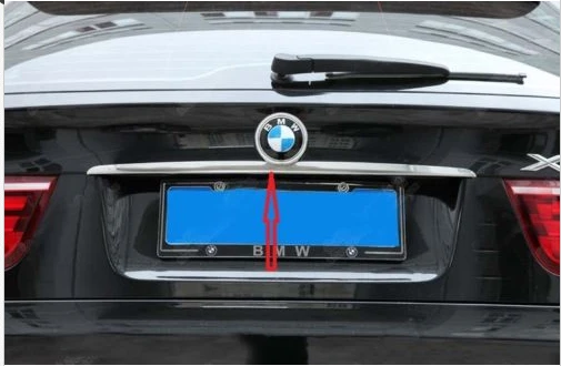 

Stainless Steel Rear Trunk molding Lid Cover trim Chrome for BMW X5 E70 X6 E71