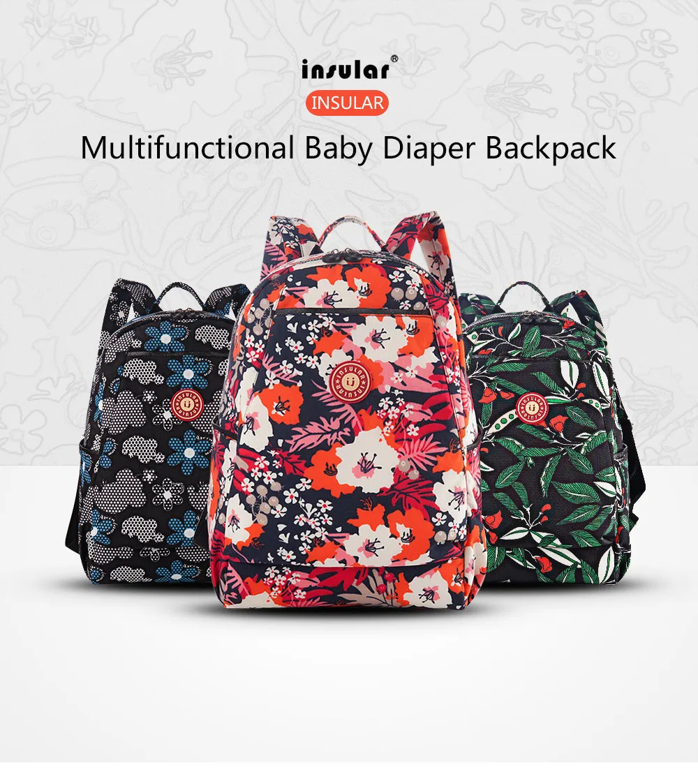 Новое поступление нейлоновая сумка для детских подгузников рюкзак Для женщин сумка для подгузников модная Рюкзак Mommy Bag