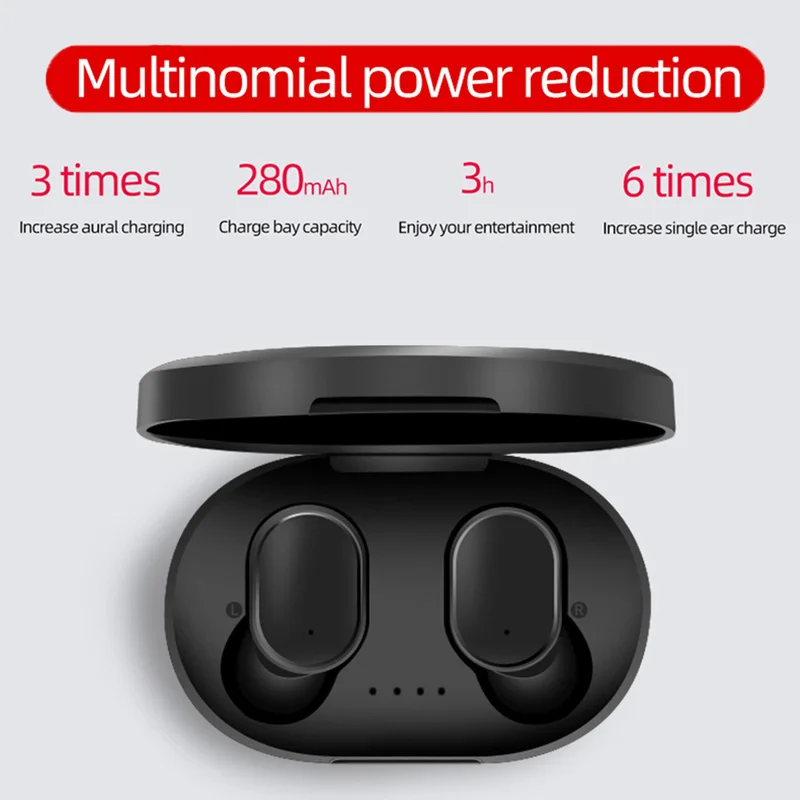 A6S Bluetooth 5 0 гарнитура беспроводные наушники мини TWS шумоподавляющий микрофон с