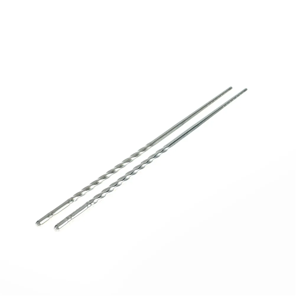 

1 Pair Non-Slip Stainless Steel Chopsticks Dishwasher Sliver Chinese Kitchen Safe Reusable Food Chop Sticks Accessories