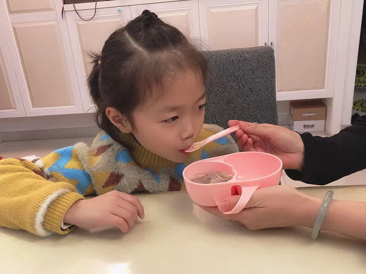 Детская тарелка для кормления новорожденного ребенка твердые продукты для кормления малыша 2 цвета перегородки чаша посуда набор детей
