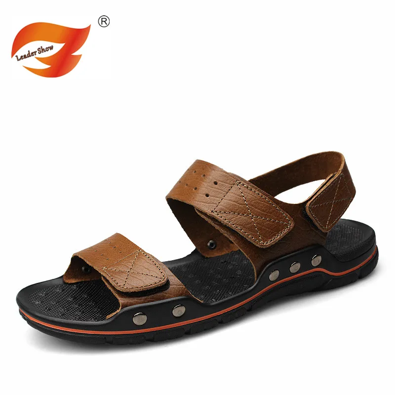 coollight Fashion Mens Summer Flip Flops Rubber Slippers Male Sandals Flat Beach Shoes Man