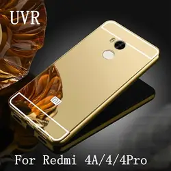 UVR для Xiaomi Redmi 4 Pro первичный Металл алюминиевый зеркальный чехол акриловая задняя крышка для Xiaomi Redmi 4A крышка 4Pro
