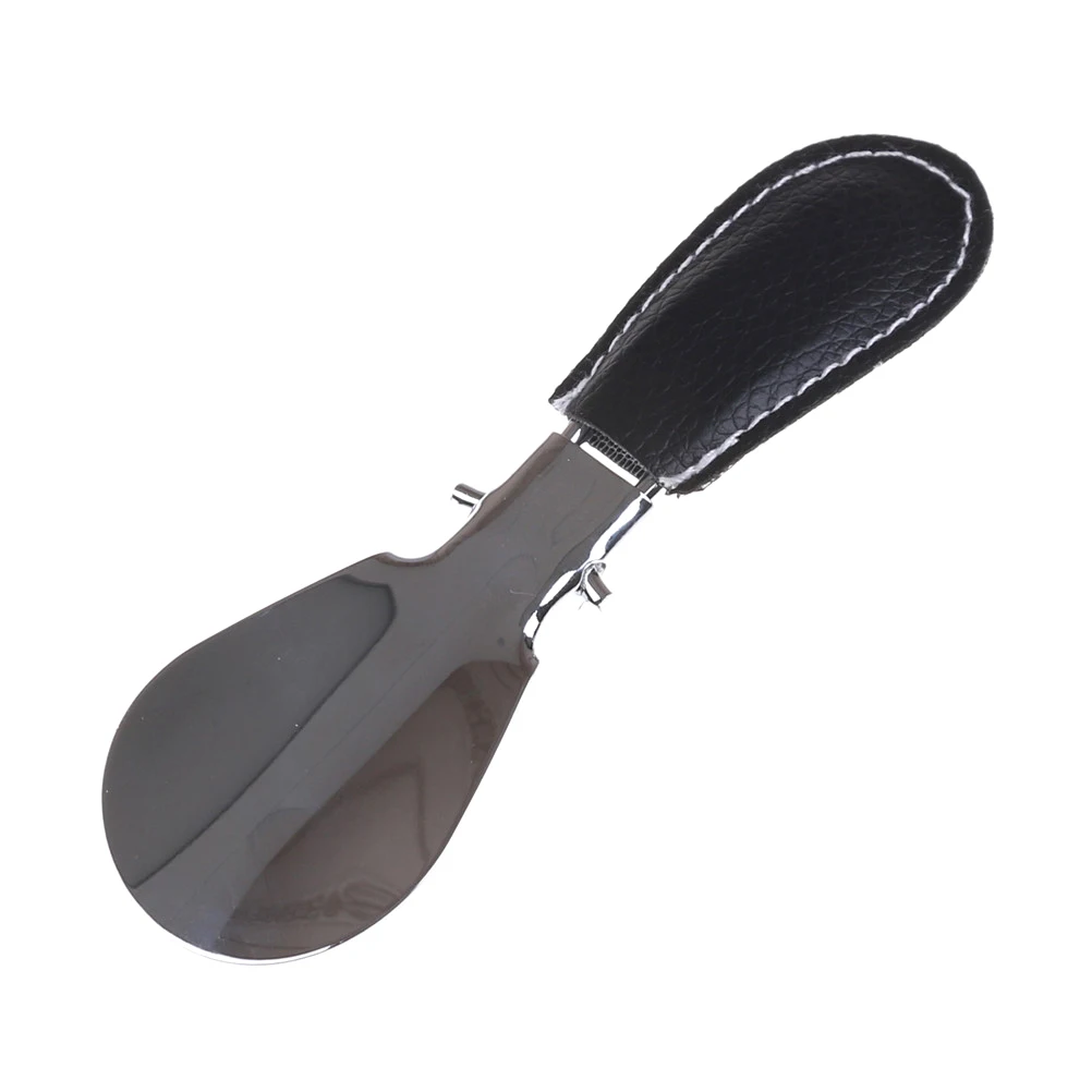 12*3 5 см из нержавеющей долговечной стали Shoehorn Складная искусственная кожа ручка