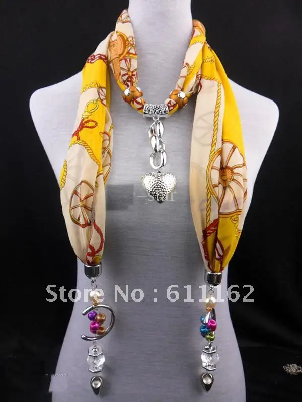 2018 scarf jewelry colour jewel pendant with jewellery soft cotton