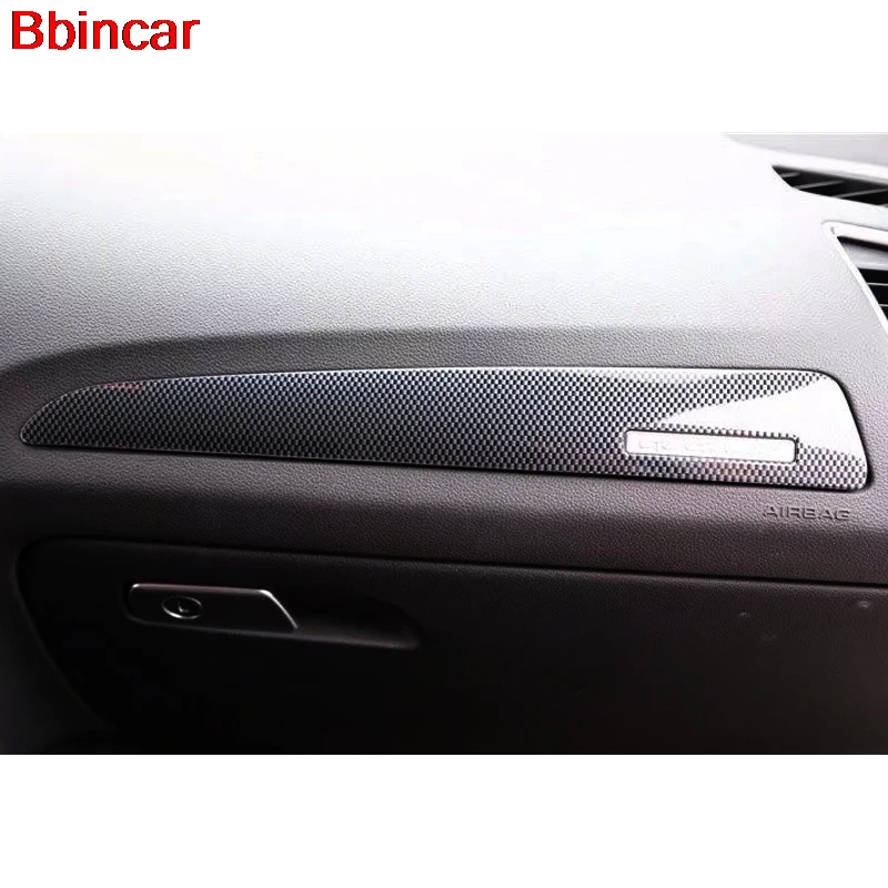 Bbincar partes interiores para Audi Q5 2013-2016 ABS de plástico de fibra de carbono frente de Shif Panel de 4 puertas manejar Trim