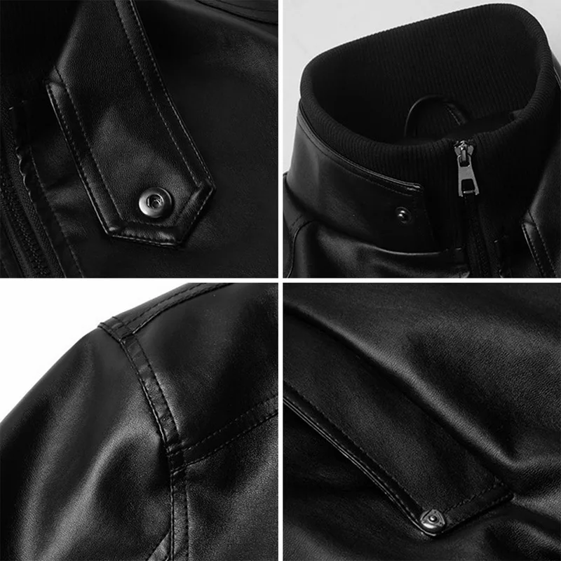 Laamei Men's Leather Jacket Streetwear Mens Jackets And Coats Locomotive Retro Men's Veste Homme Leather Jacket Deri Mont Erkek Laamei Men's Leather Jacket Streetwear Mens Jackets And Coats Locomotive Retro Men's Veste Homme Leather Jacket Deri Mont Erkek