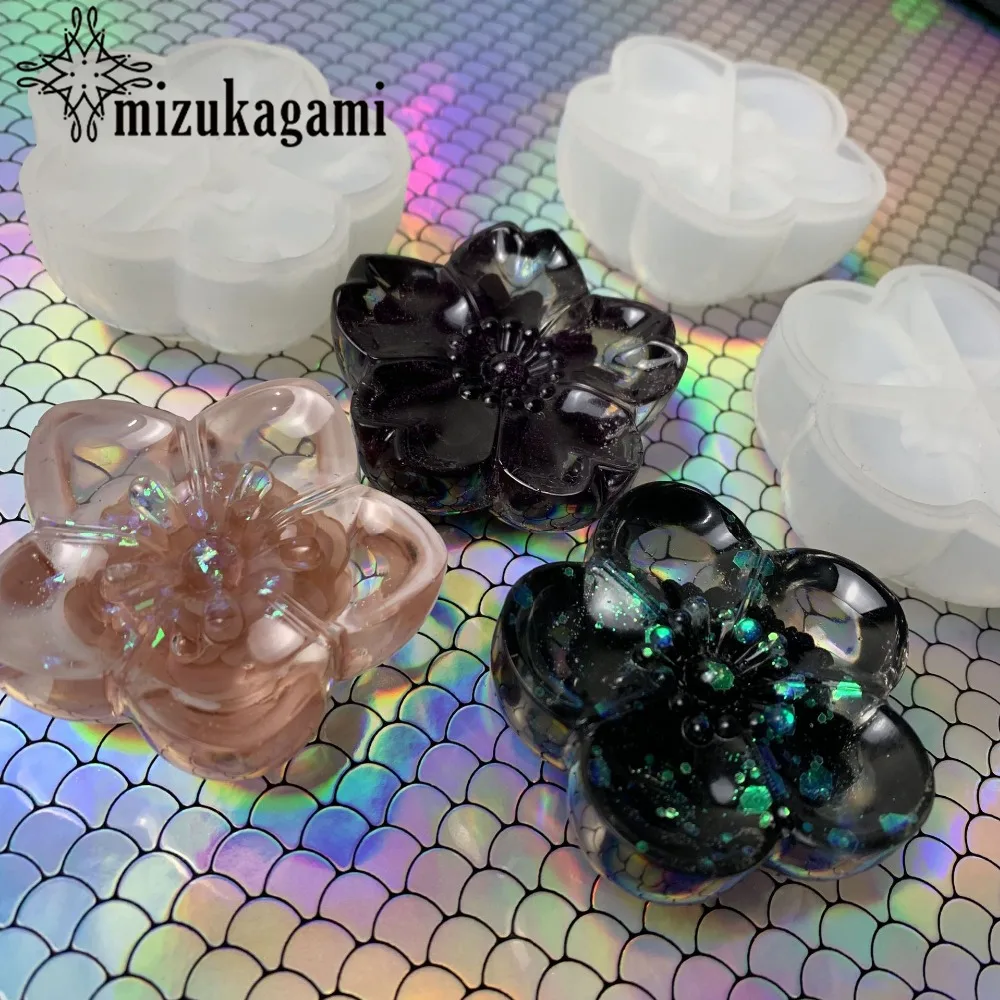 

UV Resin Silicone Mold 3D Flowers Cherry Blossoms Aromatherapy Candle Molds For DIY Intersperse Decorate Making Jewelry