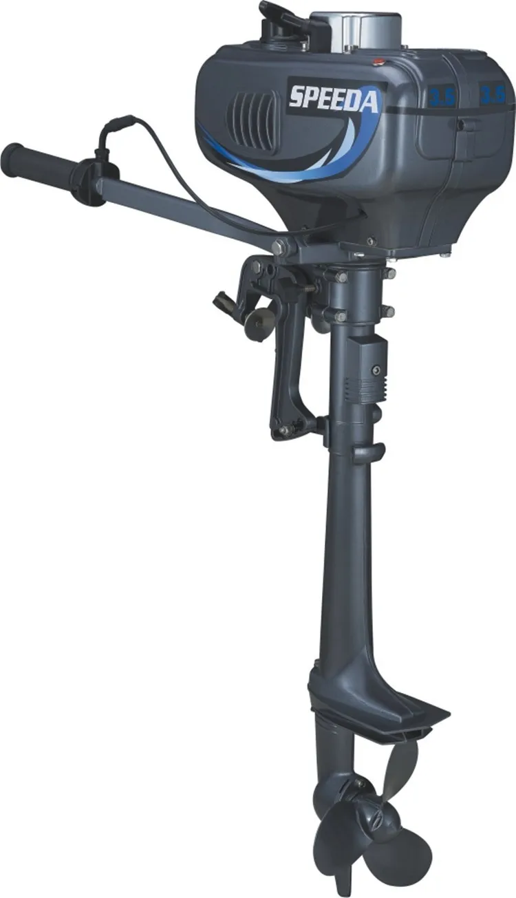 Moteur Hors-Bord 3.5CV 2 Temps - Puissant, Léger Et Fiable Pour Bateaux Gonflables Et Pêche