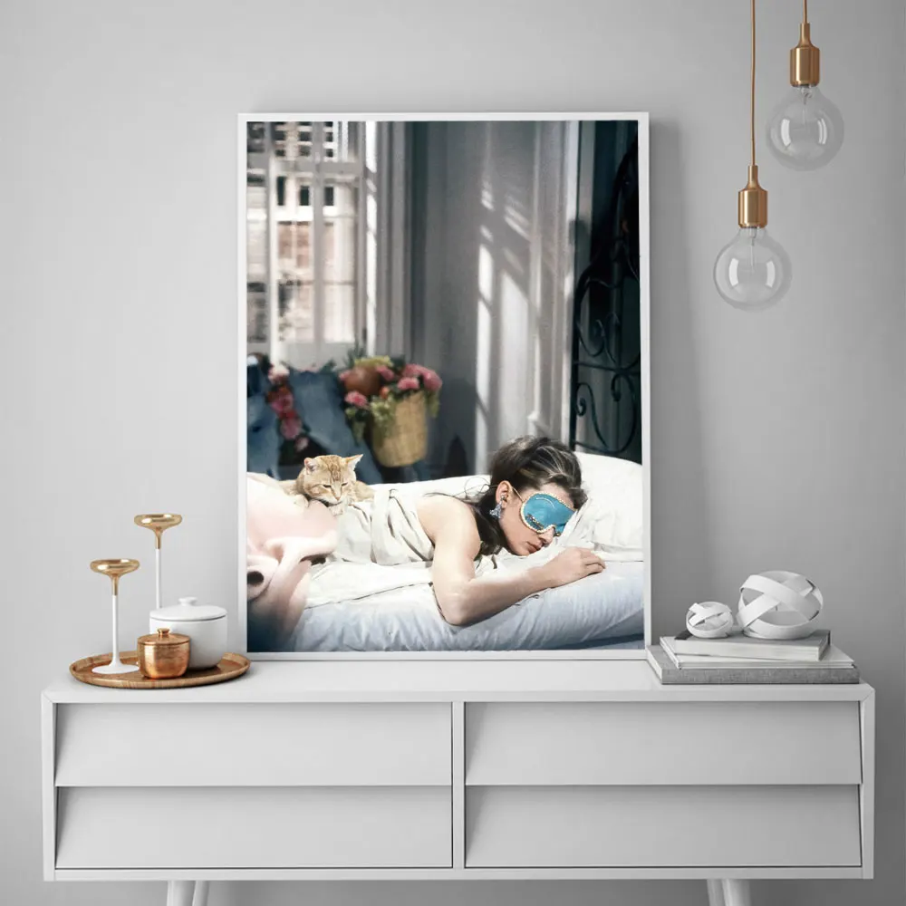 Одри Хепберн постеры и принты для завтрака модные настенные художественные картины на холсте Vogue винтажные картины для салона украшения дома комнаты