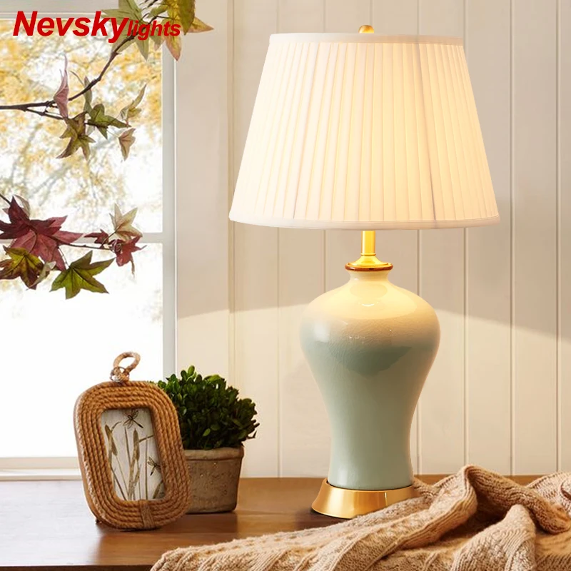 

Modern ceramics Table lamps for bedroom lamparas de mesa para el dormitorio deco maison for living room masa lamps bed light led