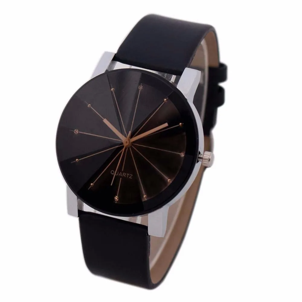 Fashion Casual Women Leather Band Quartz Analog Wrist Watches for Lover B 3