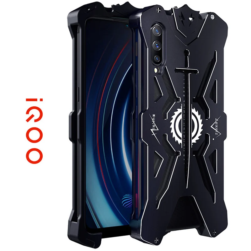 

Metal Aluminum Magnetic Case Back Cover For VIVO IQOO Magnet Car Holder Case For VIVO IQOO Duty Protection Shell Coque iqoo