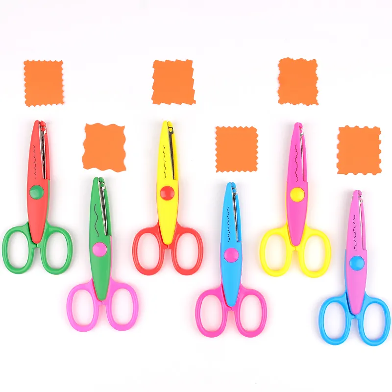 6 pcs/lot Decorative Wave Lace Edge Craft Scissors Photos