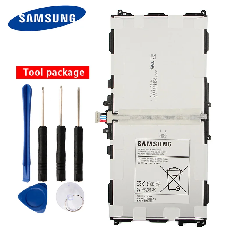 

Original Samsung T8220E Battery For Samsung GALAXY Note 10.1 Tab Pro P600 P601 SM-P605K SM-T520 SM-T525 SM-P607 8220mAh