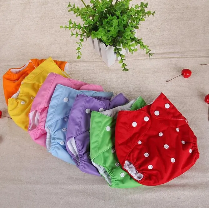2015 унисекс Регулируемая Детские младенческой подгузник ткань пеленки Многоразовые моющиеся подгузники 50 шт./лот случайный цвет