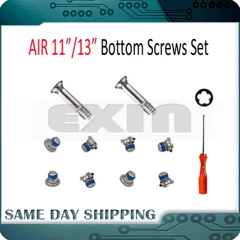 

10Pcs/Set New A1369 A1370 A1466 A1465 Lower Bottom Screws Set + Screwdriver Tool Kit for Macbook Air 11" 13" 2010-2015 Years