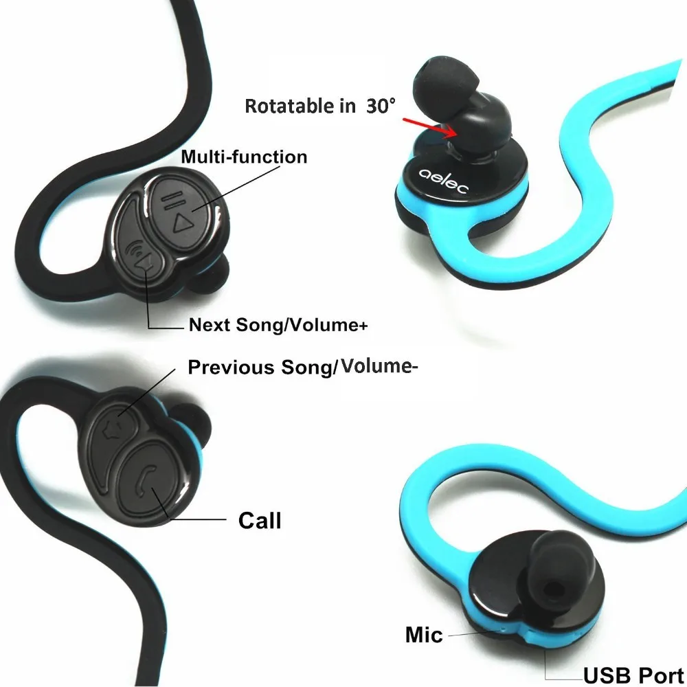 

LX-128 2016 Innovative Neck Hang Studio Wireless Bluetooth Headphones For Sports Exercise