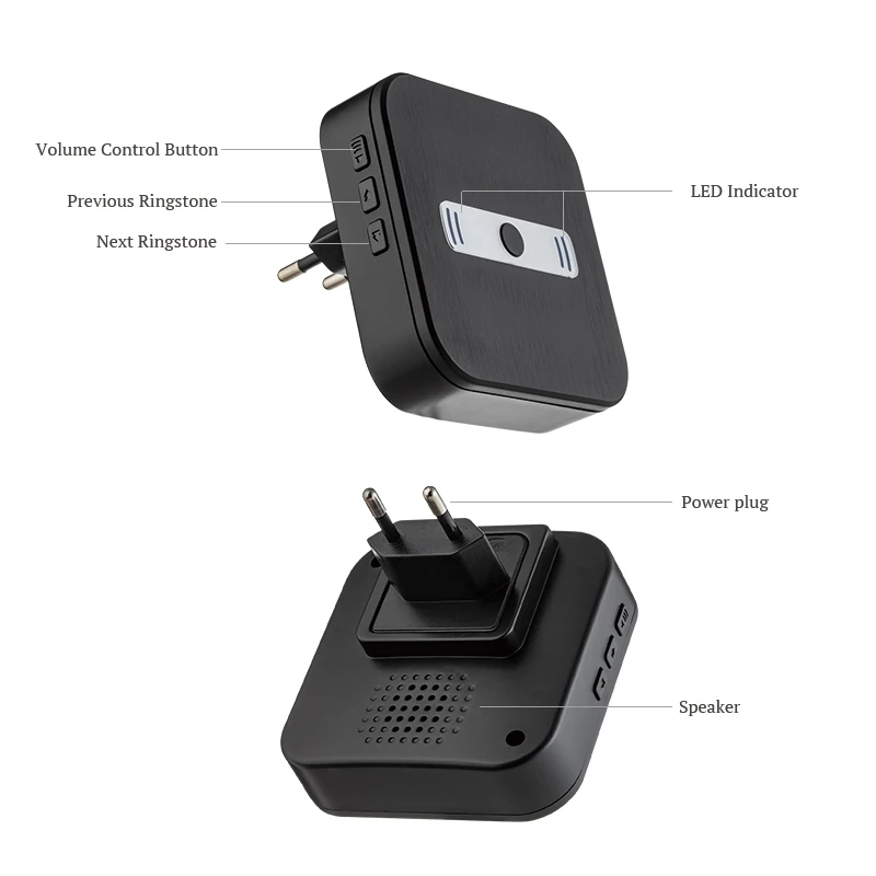 Беспроводной дверной звонок Kerui ZC10001 EU/US/UK вилка для WiFi видео звонок|eu us|plug usus eu |