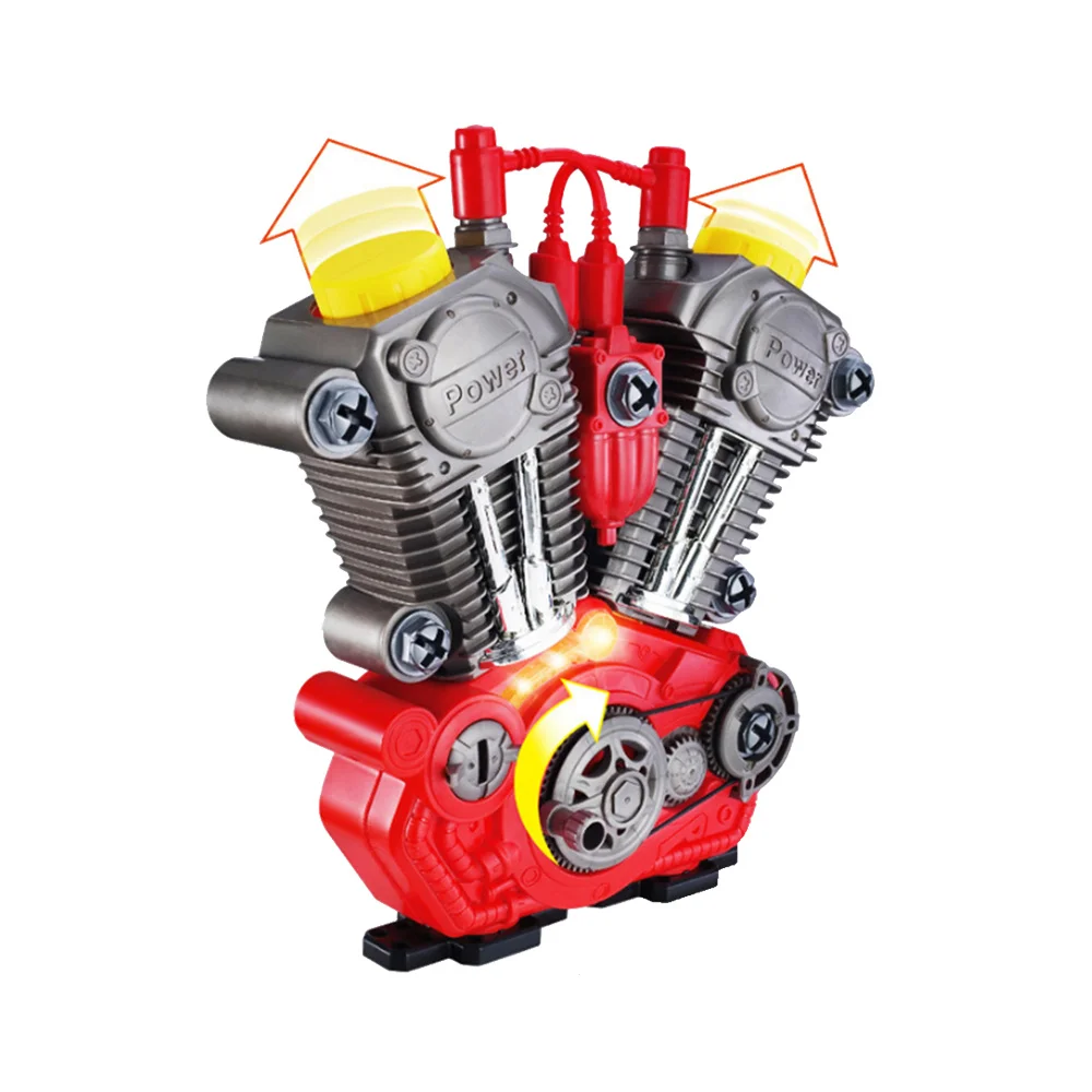 Детская разборная сборка моторного двигателя, игрушка-головоломка, сделай сам, набор инструментов для ремонта, подарки для мальчиков, школьная демонстрация