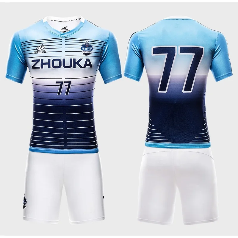 

19 20 Short Football Wear Soccer Uniform For Boys Men Taining Club Breathable Team Sports barcelona soccer jersey football
