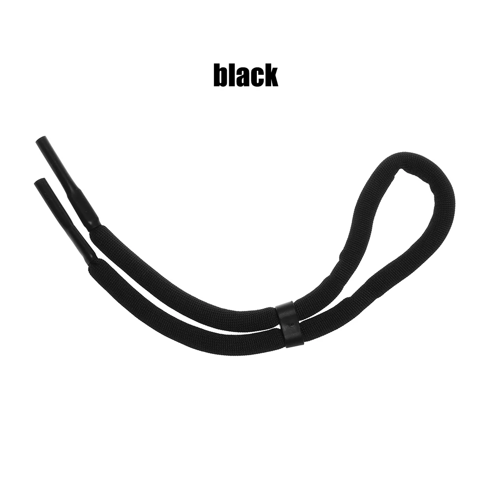 Дайвинг цепочка для очков ремешок шнур на шею для женщин и мужчин водные виды спорта цепочка для очков Солнцезащитные очки регулируемый ремешок веревка шнур - Цвет: Черный