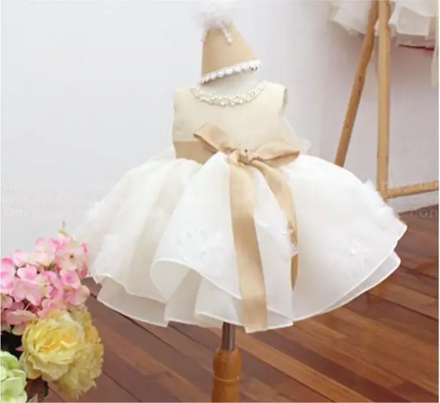 

Hot sale 2017 Summer Girls Birthday Dress One-Piece Dresses Princess Children Clothes For Kids Baby Wedding Party Dress