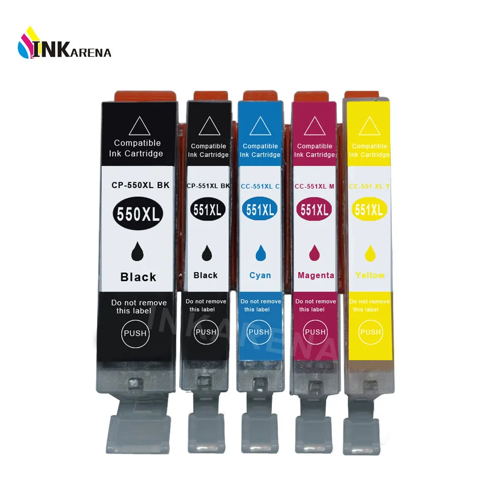 4 Nero (PGI) Cartucce D'inchiostro Rimpiazzare Canon PGI-550Bk - Foto 10