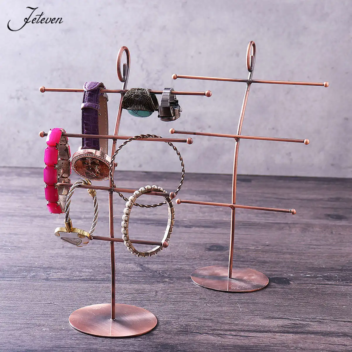 3/4 Layers Iron Jewelry Display Stand Earrings Pendants Necklace Shelf