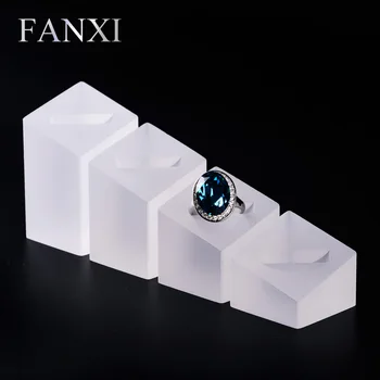 

FANXI free shipping high transparency imported Acrylic ring display stand Rings Display Prop for Jewelry Store Rings Exhibition