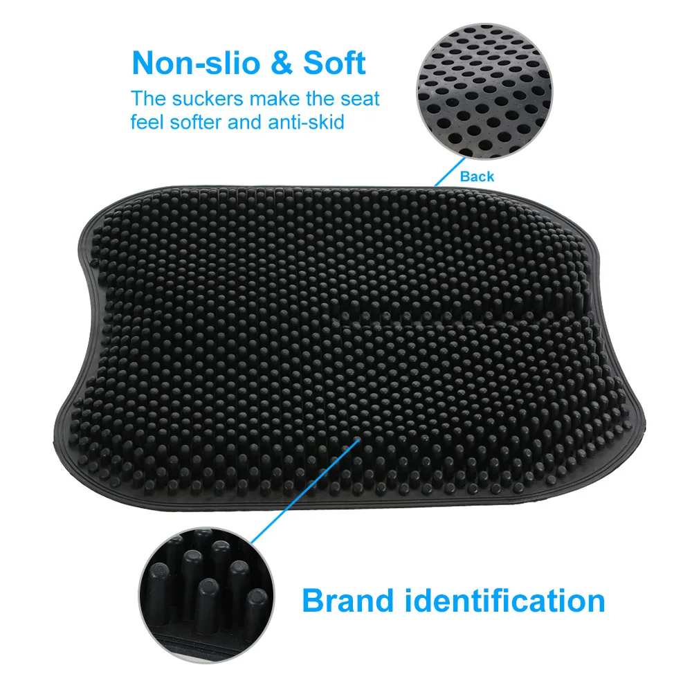 

Silica Gel Car Seat Cushion Non Slip Chair Pad for Office Truck Home 16.5 inch