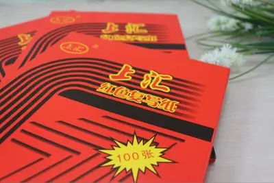100pcs/pack 32K double-sided Red Carbon Paper 18.5X12.7cm