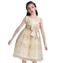 Розничная продажа, Платья с цветочным узором для девочек, детская одежда, детское бальное платье для первого причастия, нарядные платья для