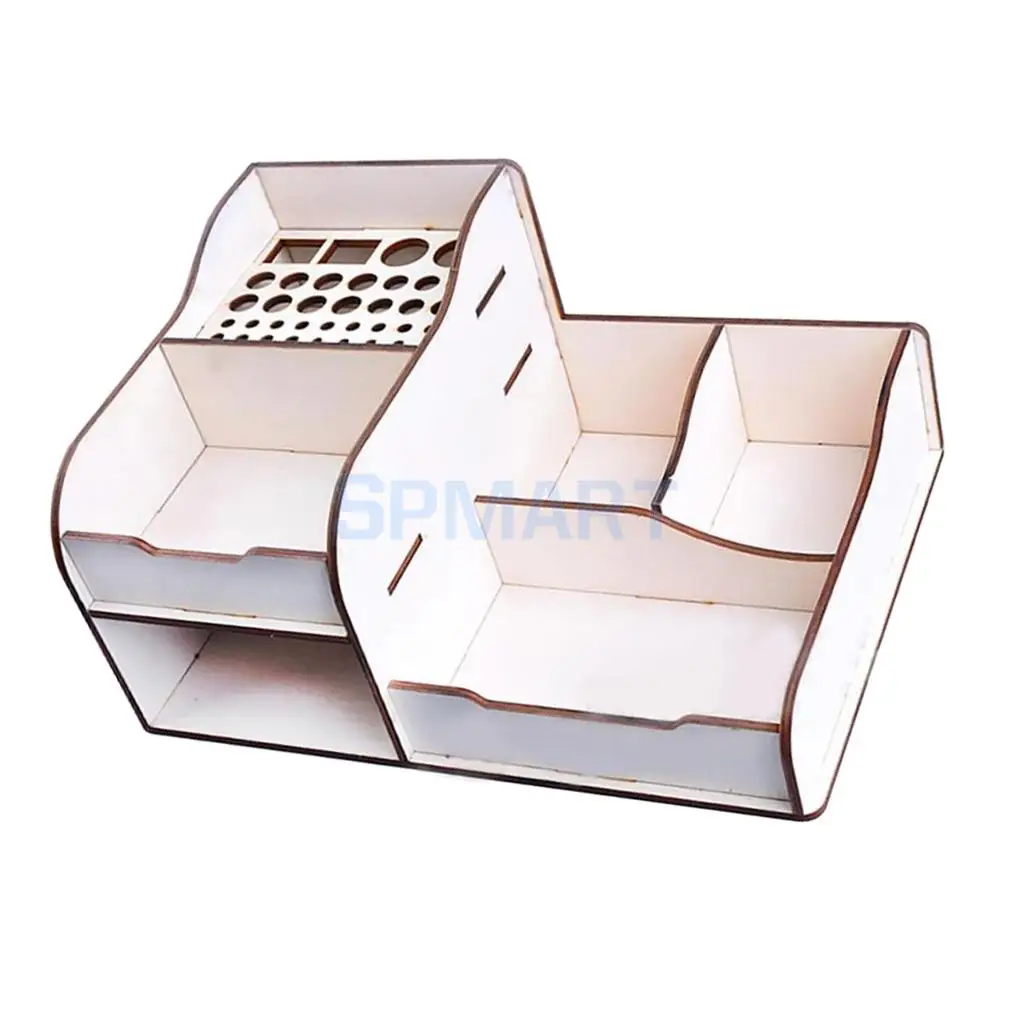 DIY Basewood Portable Action Figure Model Building Kit Tool Storage Rack Shelf for Gundam