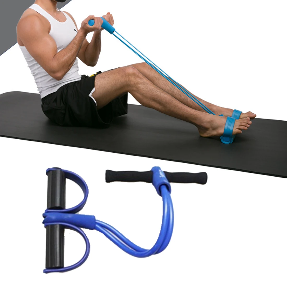 Exercise Equipment for Yoga Pilates Workout Latex Tube Pull Rope