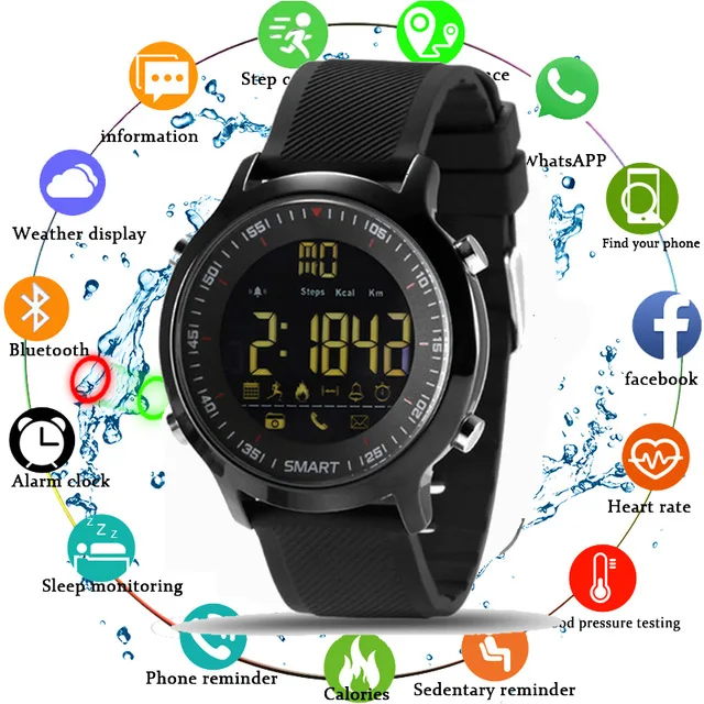 EX17S Professional Sport Smart Watch Men IP68 5ATM Waterproof 2 Years Standby 1.24 Inch Display Smartwatch For Android IOS | Электроника