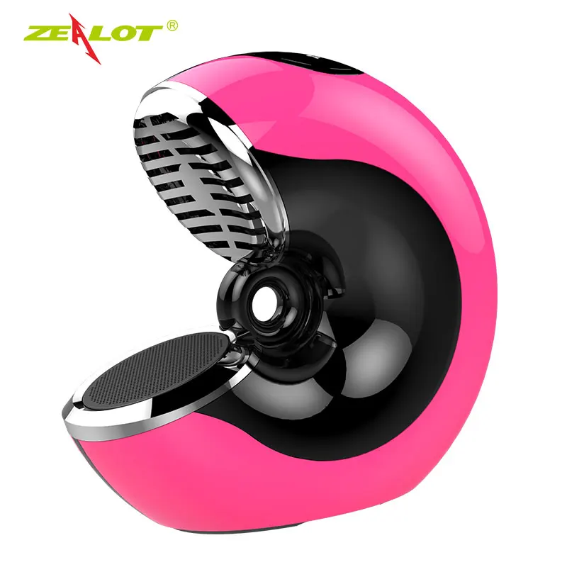

ZEALOT S33 New Arrival Bluetooth Mini Snail Speaker 3D Stereo Wireless Portable Speakers Subwoofer + TF Card Slot