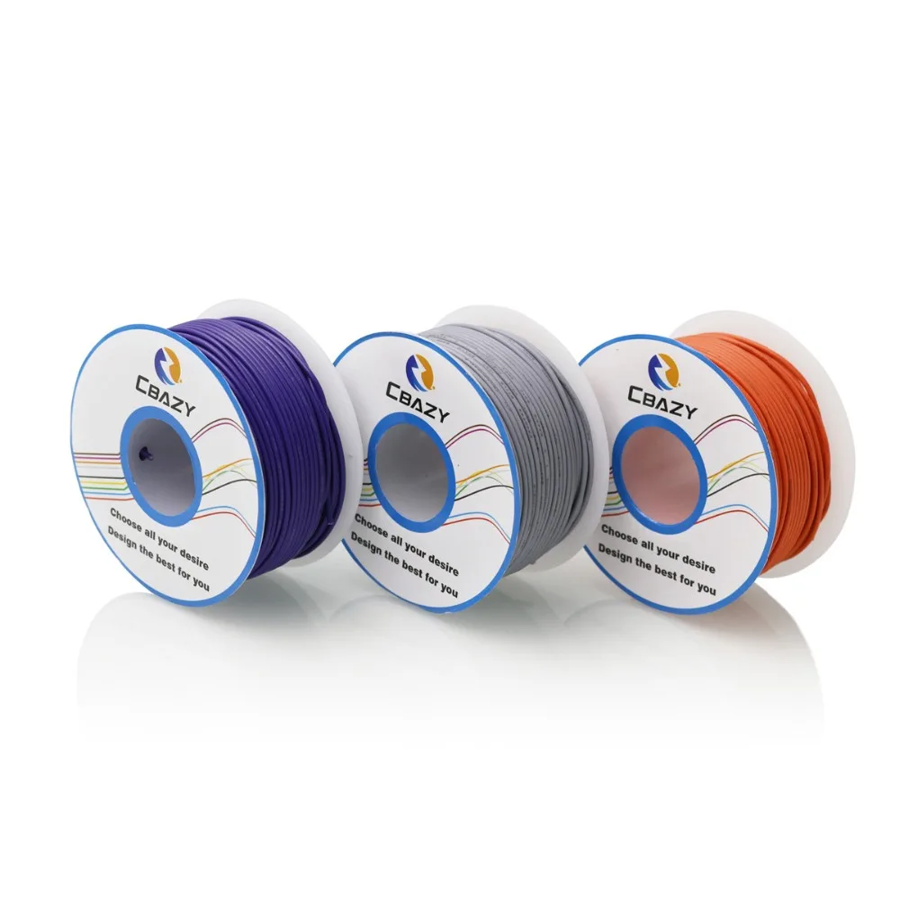 50 м многожильный провод 28AWG 10 цветов UL1007 экологически благоприятный электронный