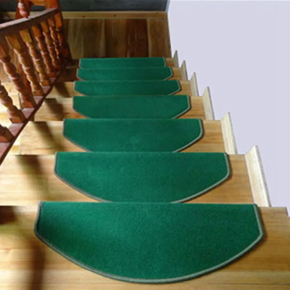 1 Piece Stair Treads Carpet Non-Skid Stair Mats European Thickening Rugs and Carpets for Stair Decor Staircase Mat