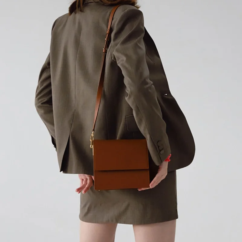 

Chic Style Women's Multi-layer Small Square Bag High Quality Pu Leather Lady Shoulder Bag Brand Designer Messenger Crossbody Bag