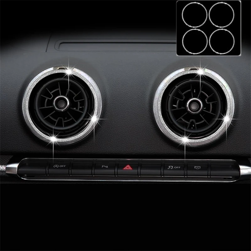 

Car Air Conditioner Control System Steering Wheel Interior Modified Automovil Mouldings Protecter Accessories 18 19 FOR Audi S3