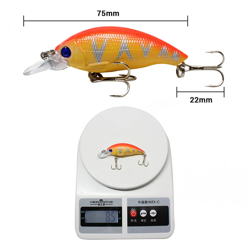 Victorsense приманка рыболовные приманки 7 5 см 8 г Topwater искусственная для рыбалки Minnow