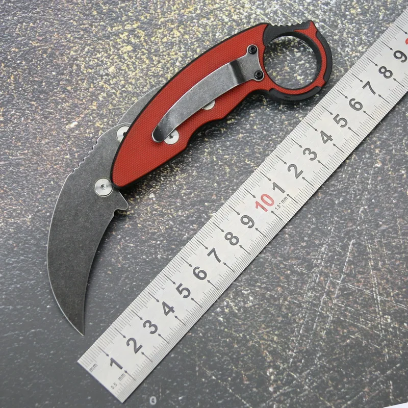 Складной нож Caswell стальное лезвие 14c28n одна прочная ручка G10 Универсальный