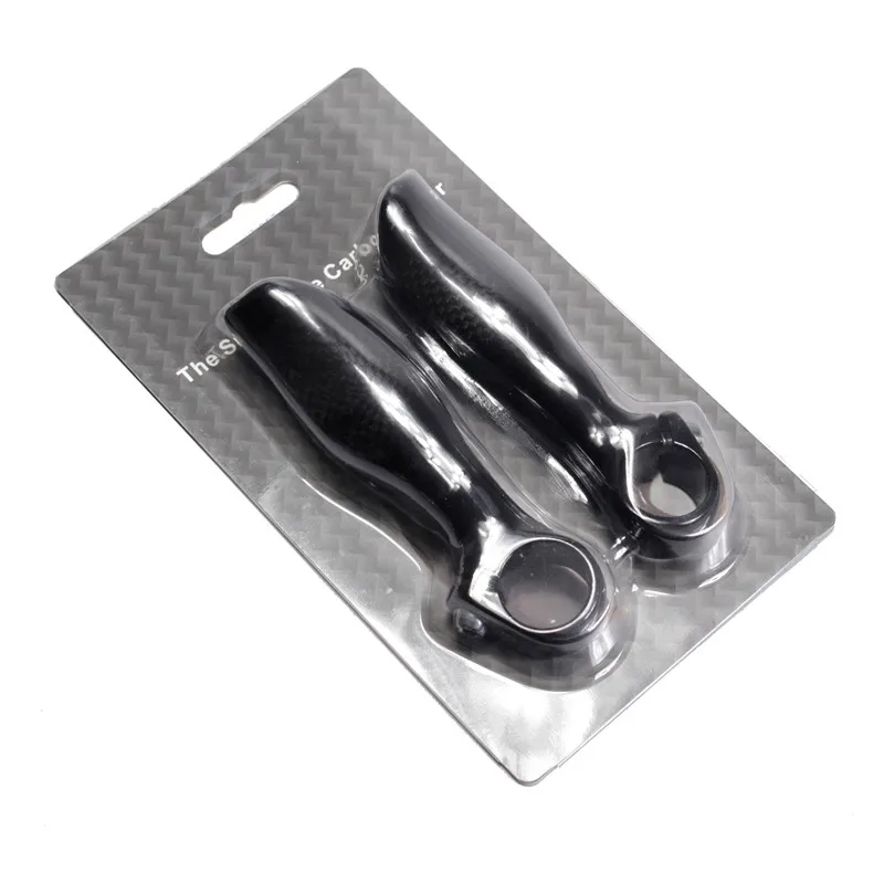 No Logo 3K Carbon MTB Bike Auxiliary Handlebar Horn Ultralight 125g Bicycle Bar End Mountain Bike Parts (5)