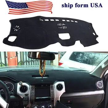 

BBQ@FUKA New Styling Interior Black Dash Mat Dashboard Dashmat Cover Carpet Pad For 2014 2015 2016 2017 2018 TOYOTA TUNDRA