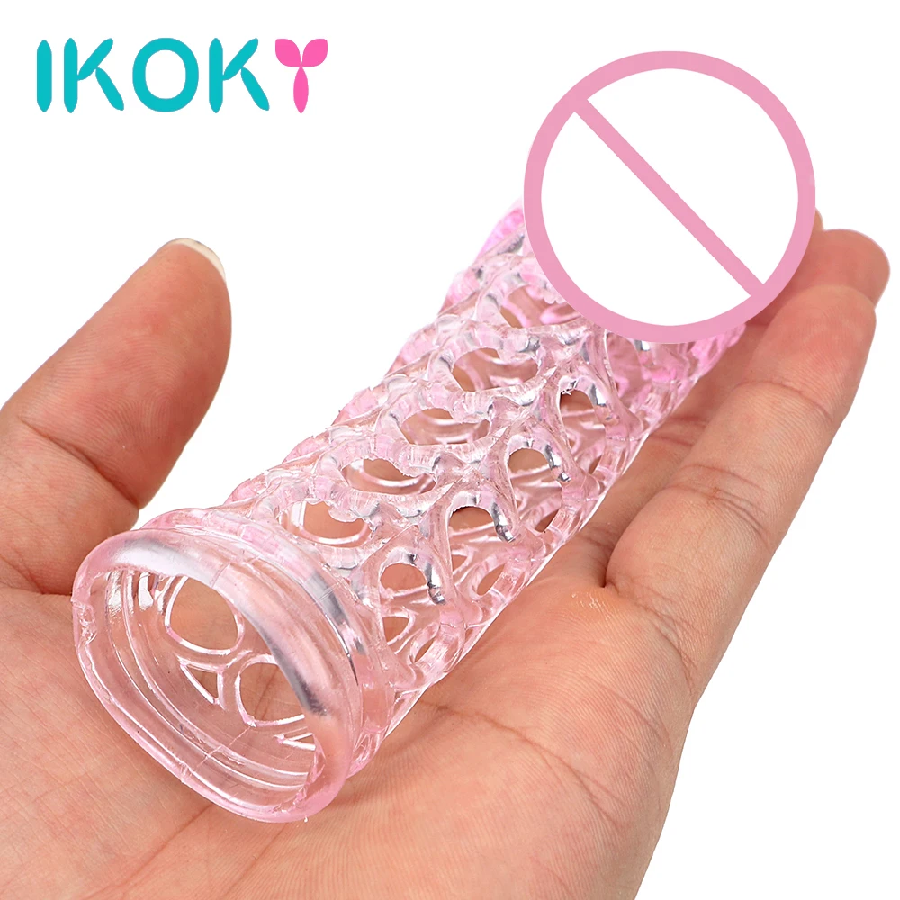 Кольца для пениса IKOKY кольцо многоразовые презервативы полное покрытие секс