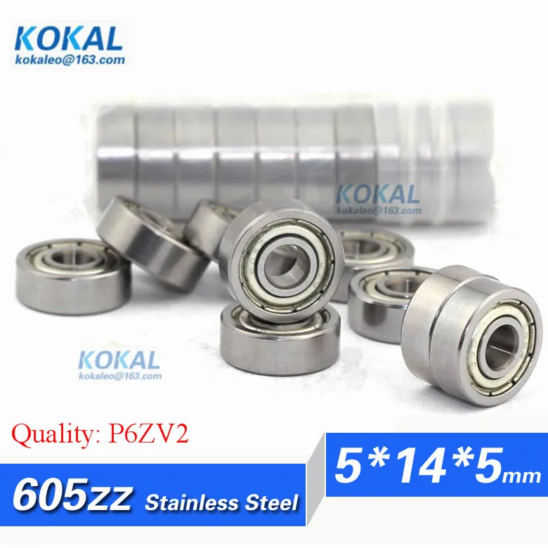 [SS605ZZ-P6] 10 шт. из нержавеющей стали 830015ZZ 605-2ZZ 605 605zz микро шариковый подшипник 5 мм* 14 мм* 5 мм