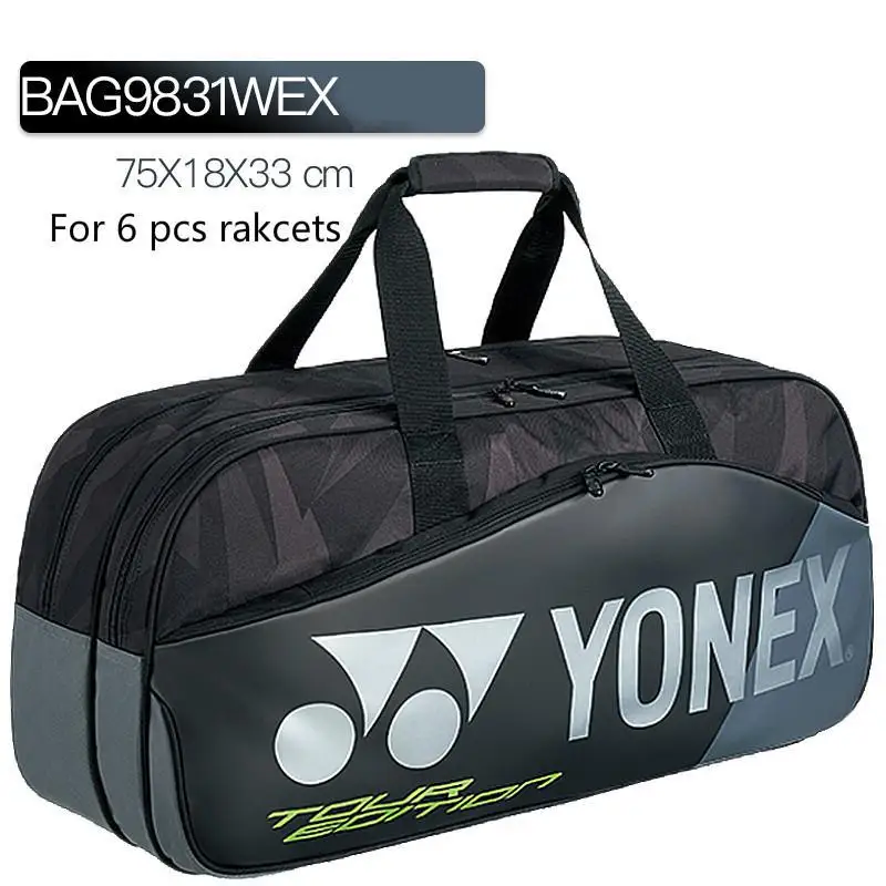 Оригинальная сумка Yonex для бадминтона YY, спортивный брендовый рюкзак для 6 предметов с сумкой для обуви, Bag9826ex - Цвет: BAG9831WEX
