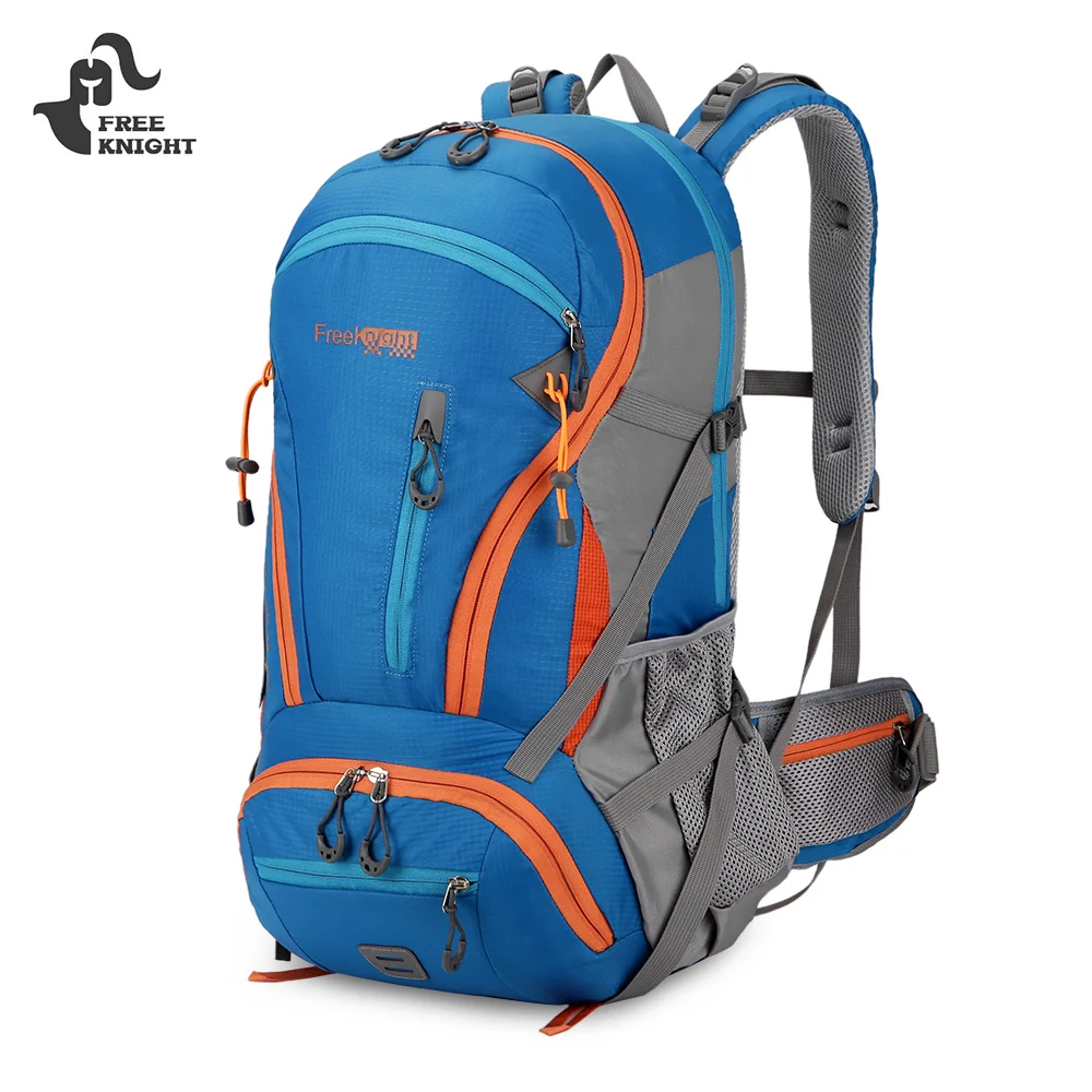 Свободный рыцарь 45L большой емкости альпинистский рюкзак для пеших прогулок влагонепроницаемый рюкзак Кемпинг альпинистский рюкзак Спортивная дорожная сумка